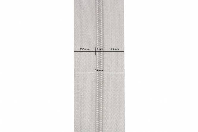 YKK Reißverschlüsse 8 mm nicht teilbar O-form braun