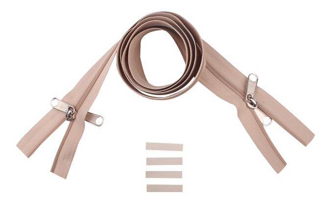 YKK Reißverschlüsse 8 mm nicht teilbar X-form sand