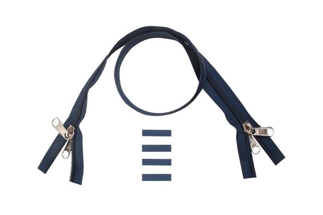 ESVO Reißverschlüsse 10 mm nicht teilbar X-form blau