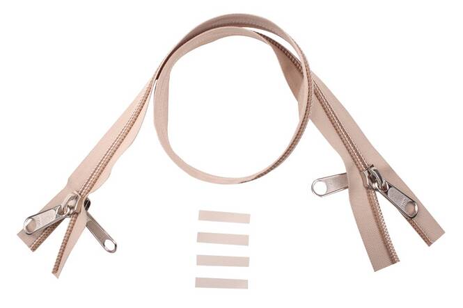 YKK Reißverschlüsse 10 mm nicht teilbar X-form sand