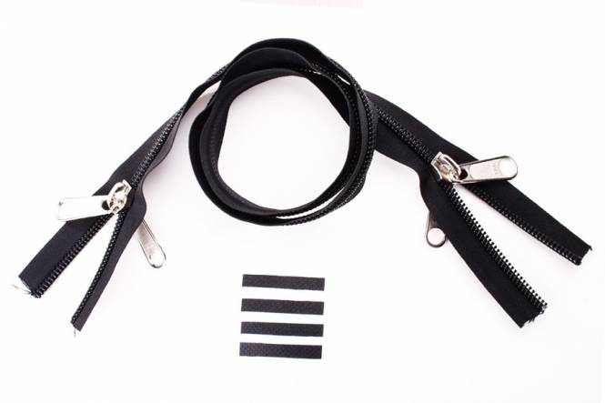 YKK Reißverschlüsse 10 mm nicht teilbar X-form schwarz