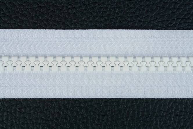 YKK VISLON Profilreißverschlüsse 8,6 mm 10 V nicht teilbar O-form weiß