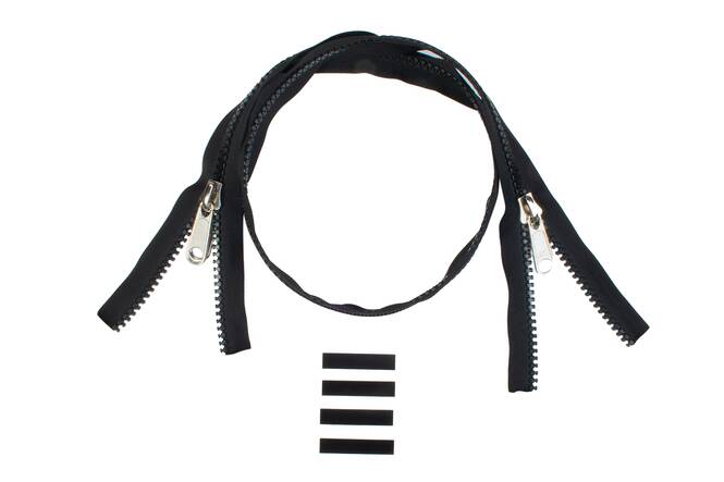 YKK VISLON Profilreißverschlüsse 8,6 mm 10 V nicht teilbar X-form schwarz