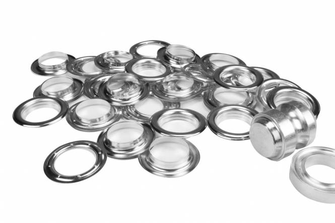 Satz ESVO Ösen Ø 40 mm vernickelt, 25 Stück