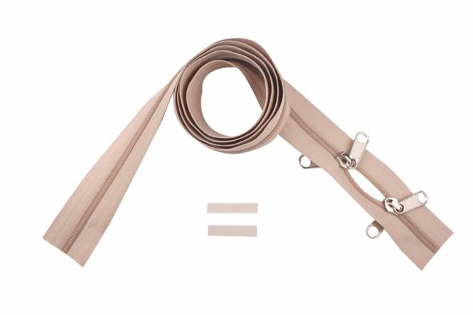 YKK Reißverschlüsse 5 mm nicht teilbar O-form sand