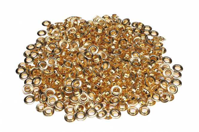 500 Ösen 10mm für ÖsenPresse, Messing 10mm