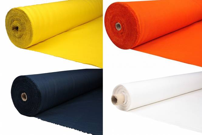 Fahnenstoff aus Spun Polyester RESTSTÜCKE Fahnenstoff aus Spun Polyester RESTSTÜCKE