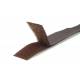 Klettband, 20 mm, braun – Flausch- und Hakenband – 29 cm, zwei Stück