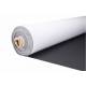 Waterdichte stretch stof zwart. Polyester. 150cm.