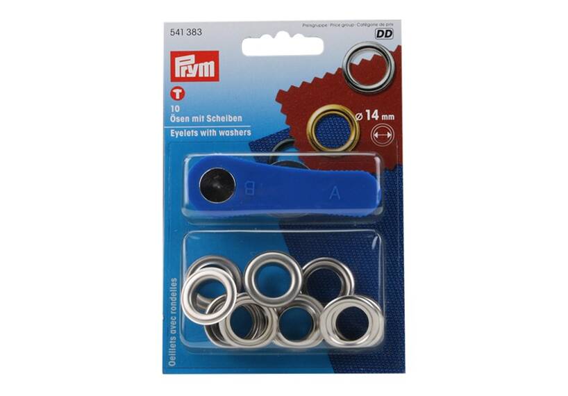 Satz Prym Ösen mit Scheiben 14 mm