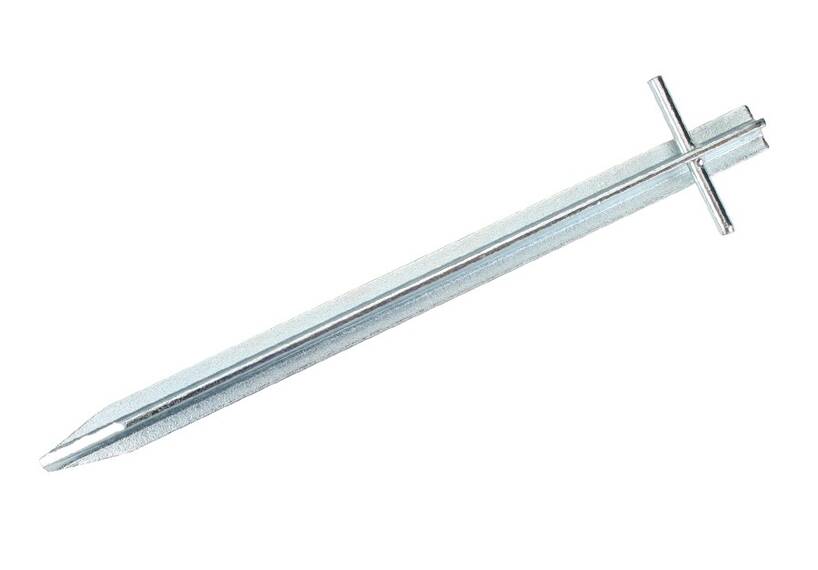 T-Hering 50 cm x 3 mm, blau-passiviert