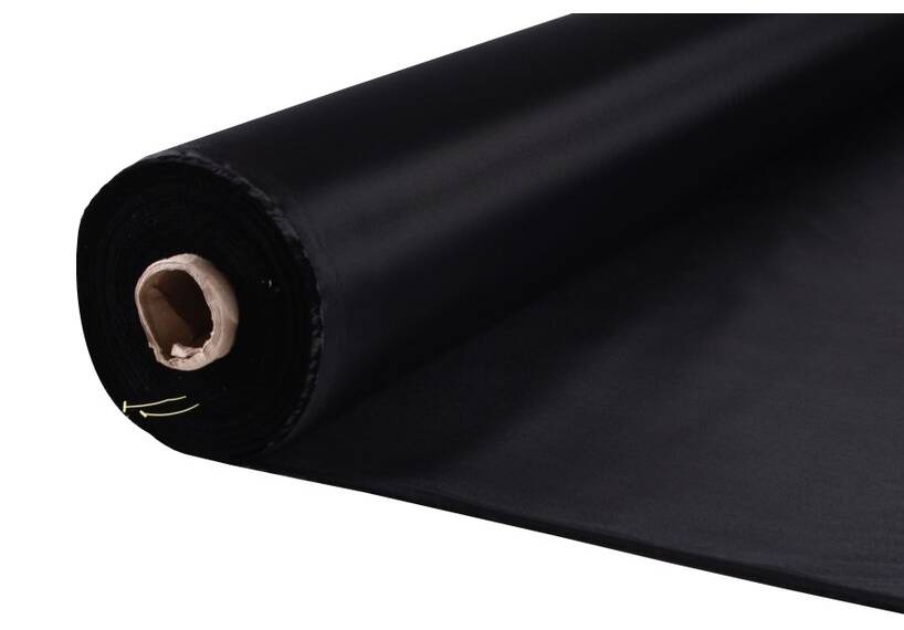 Wasserdichter Polyesterstoff 150 cm, schwarz 65 Gr/M²