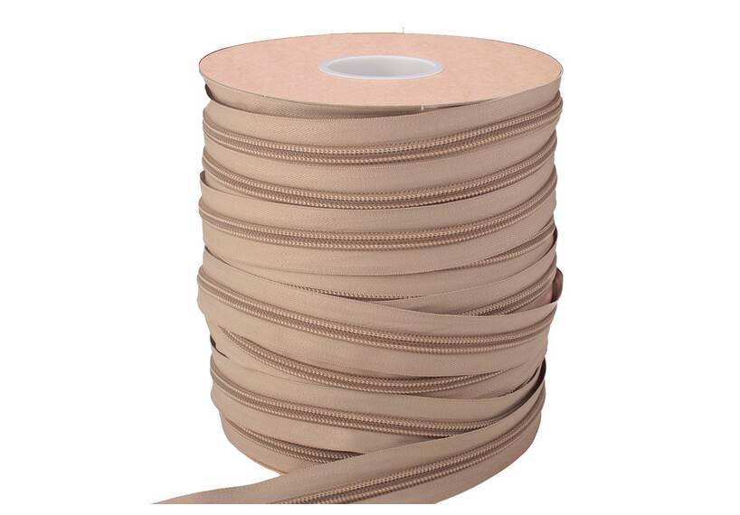 ESVO Reißverschlussband 10 mm nicht teilbar, sand