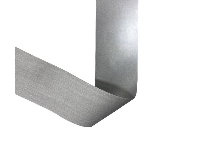 Reflektierender Streifen 25 mm Polyester/Baumwolle, silver [CLONE]
