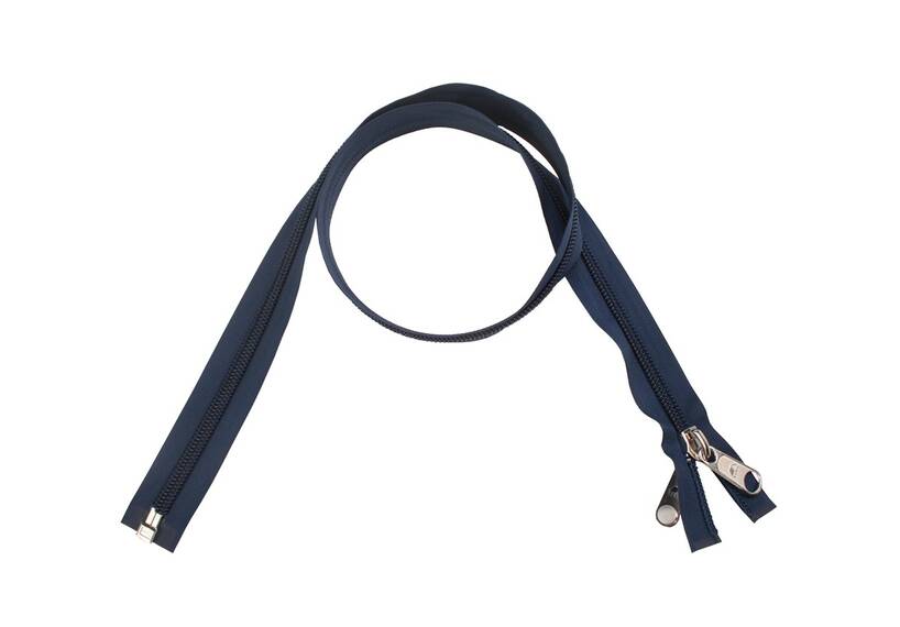 ESVO Reißverschlüss 10 mm teilbar blau, 100 cm