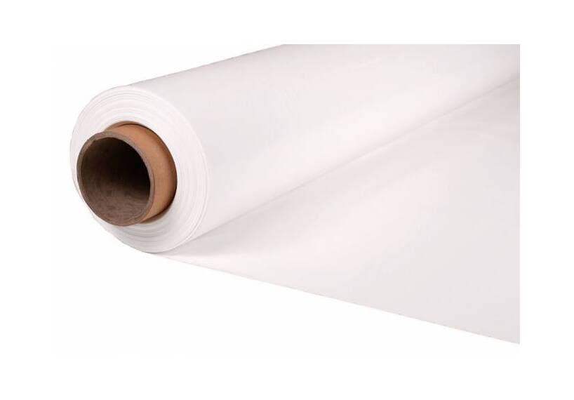 Verstärktes PVC Schwer entflammbar B1 für Abdeckplane, 250 cm weiss RAL 9016,  680 Gr./M²