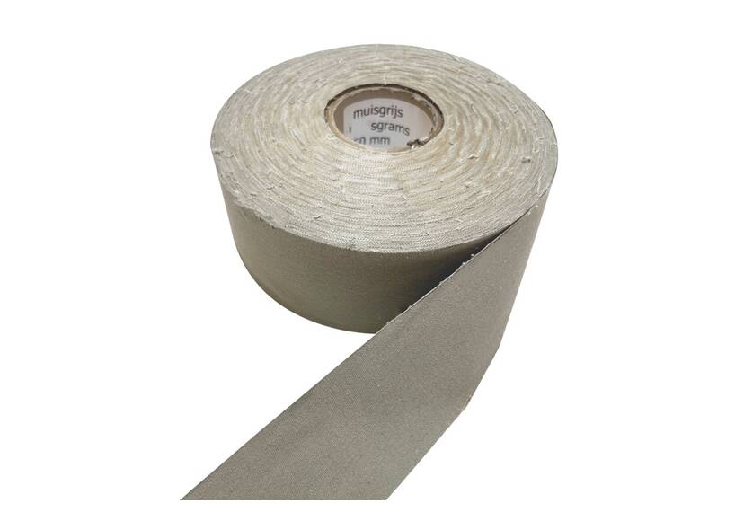 Zeltstoffband, 240 Gr/M², Baumwolle 50 mm, Mouse Grey