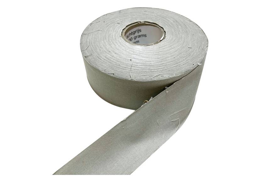 Zeltstoffband, 200 Gr/M², Baumwolle 50 mm, Leichtgrau