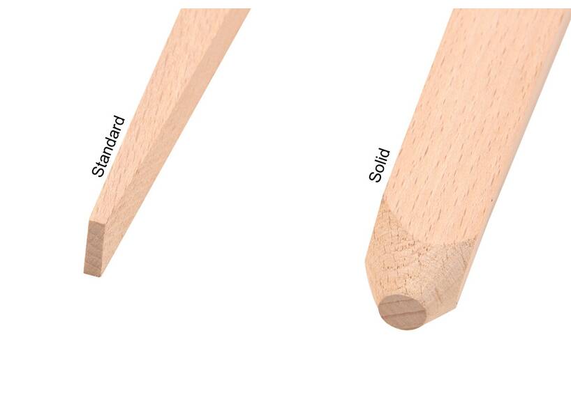 Zelthering Solid, 40 cm holz, extra dick und mit abgerundeter Spitze, 100-PACK