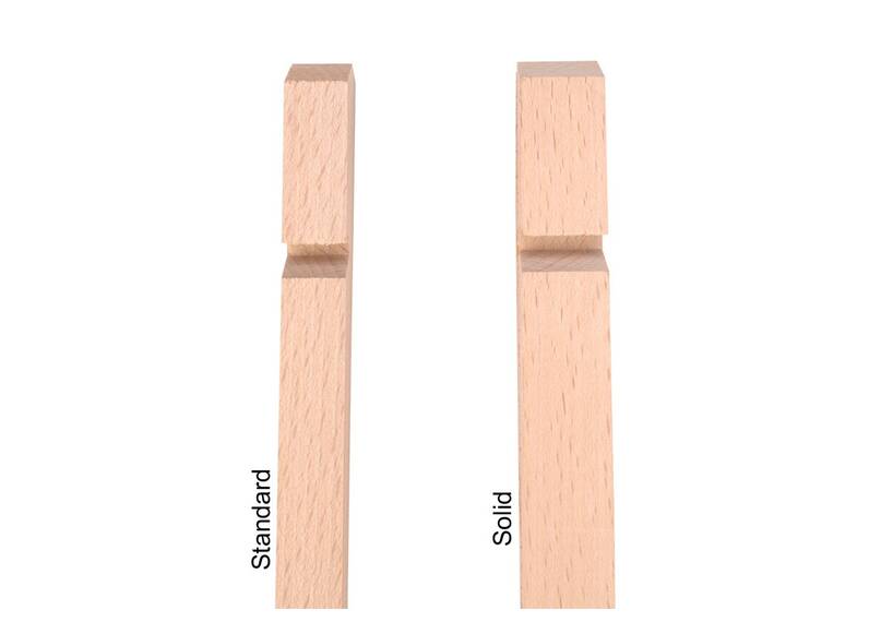 Zelthering Solid, 40 cm holz, extra dick und mit abgerundeter Spitze, 100-PACK