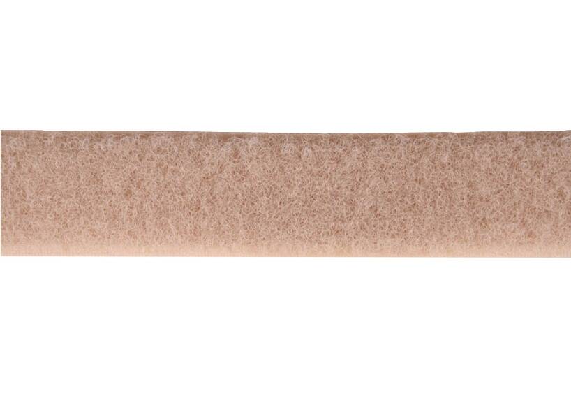 Klettband 50 mm beige, weiche Seite, Flausch