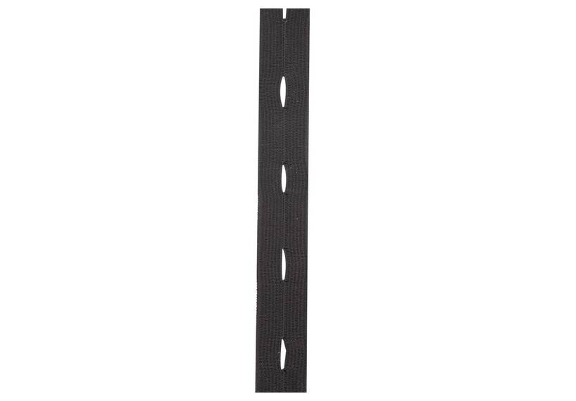 Knopfloch-Elastic 18 mm, schwarz