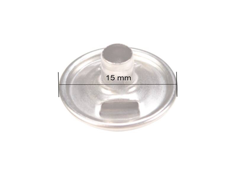 Satz ESVO Druckknöpfe Ø15 mm anschraubbar, 15 Stück
