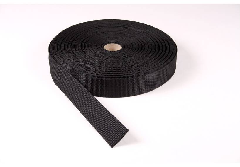 Rolle Schnalleband, schwarz