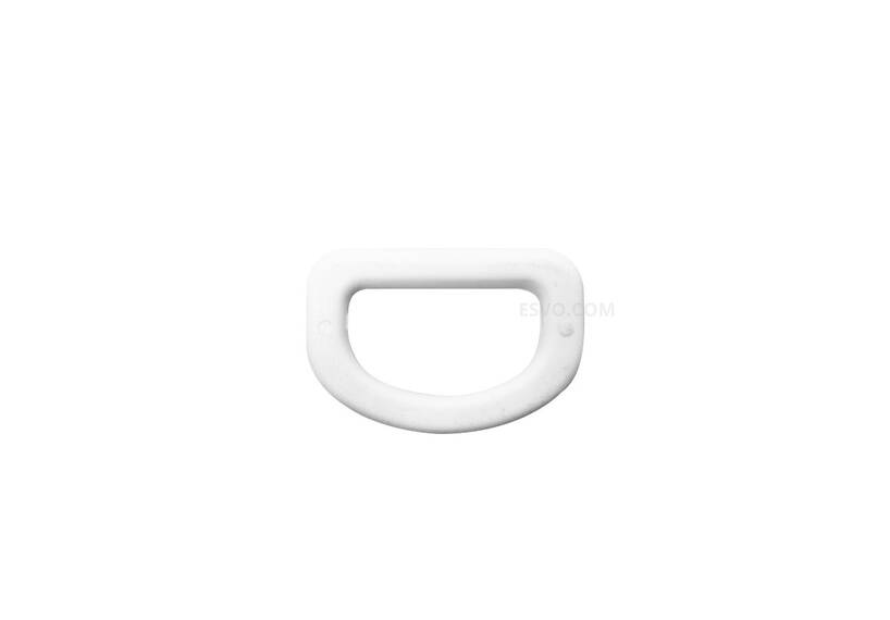 D-ring 15 mm Kunststoff weiß