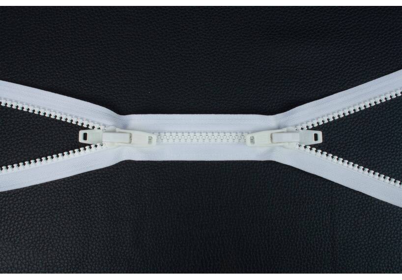 YKK VISLON Profilreißverschlüsse 10 mm 10 V nicht teilbar X-form weiß [CLONE]