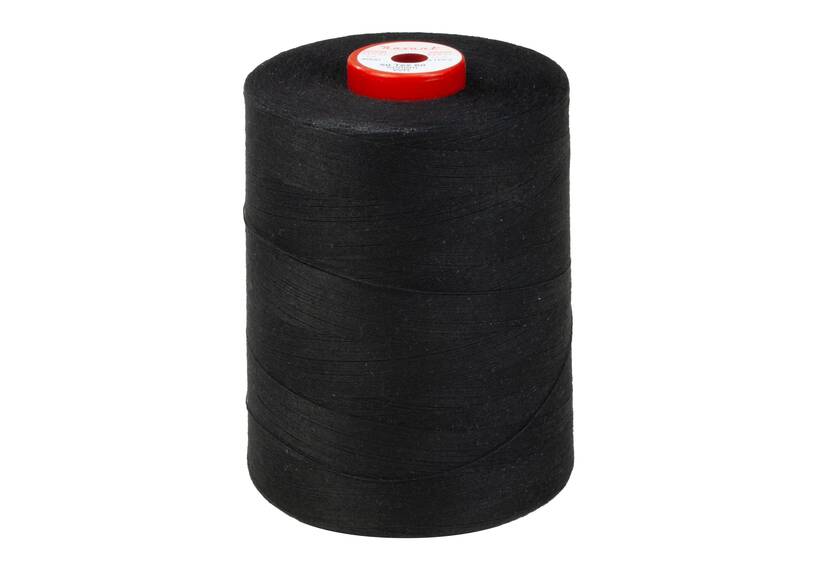 AMANN Nähgarn 25 wasserabweisend 2000 Meter schwarz, 5-PACK