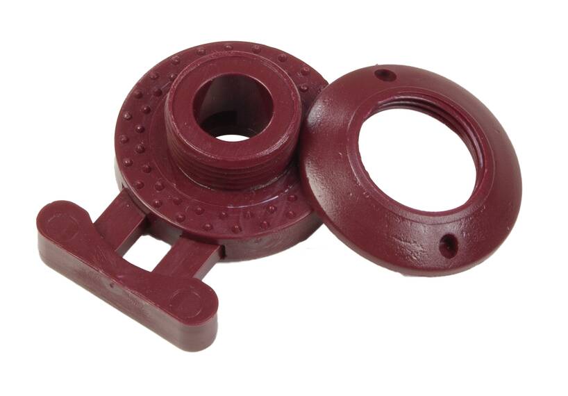 Minax Knopf braunrot