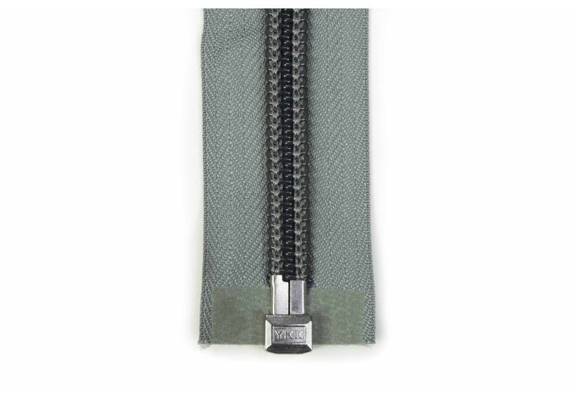 YKK Reißverschlüsse 10 mm teilbar LEICHTGRAU, 500 cm
