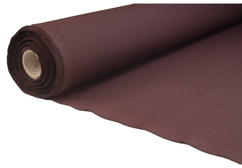 Zeltstoff Baumwolle für Zeltplane, 330 Gr/M² 175 cm, chocolat, FR, ll Wahl