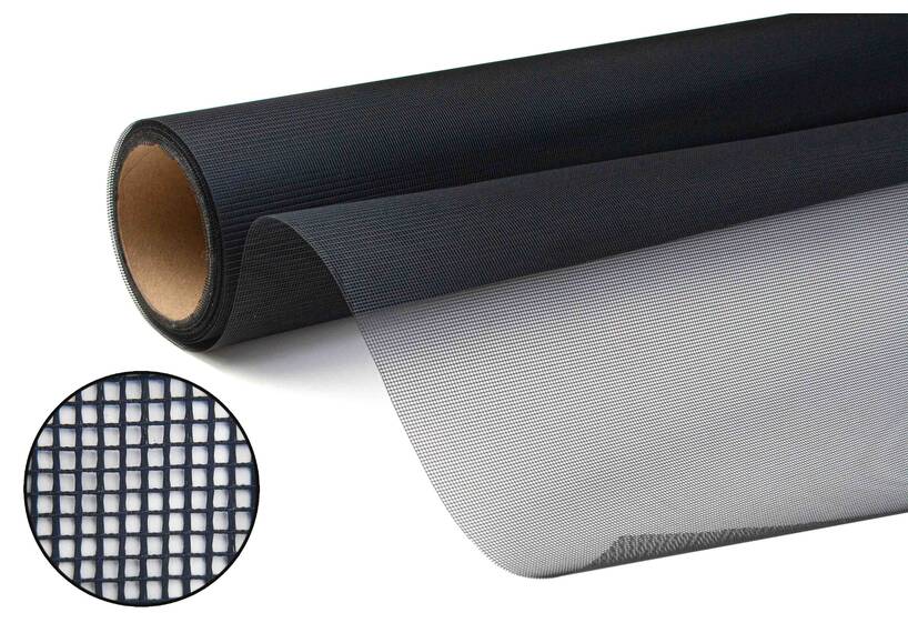 Moskitonetz Meterware, Mückennetz, schwarz, 150 cm