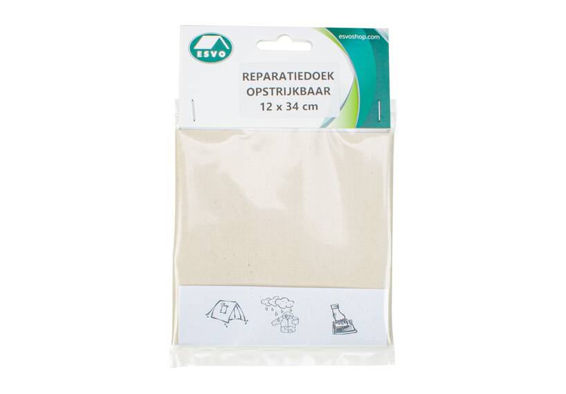 Zeltstoff Reparatursatz weiß