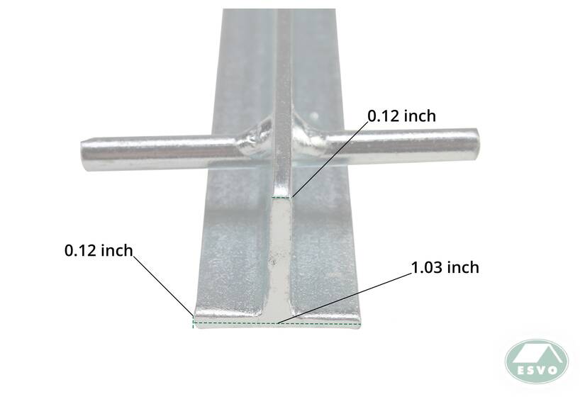 T-Hering 50 cm x 3 mm, blau-passiviert