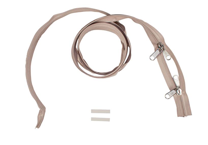 YKK Reißverschlüsse 10 mm nicht teilbar O-form sand