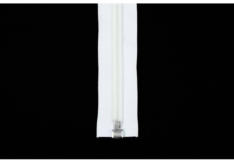 YKK Reißverschlüsse 10 mm teilbar weiß, 350 cm