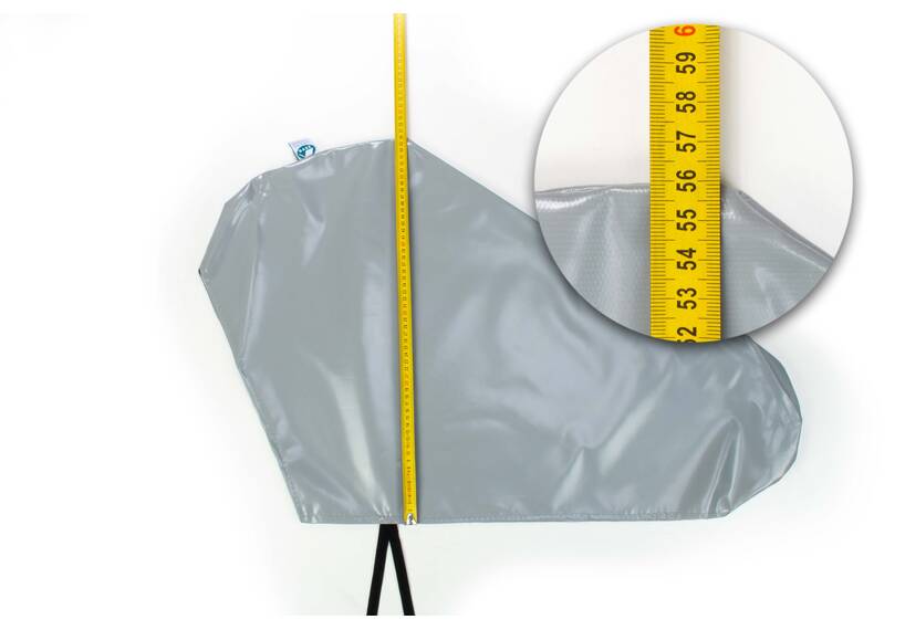 Deichselschutzhaube, dauerhaft, PVC, grau