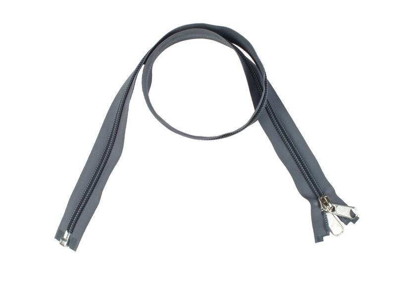 YKK Reißverschlüsse 10 mm teilbar grau, 250 cm
