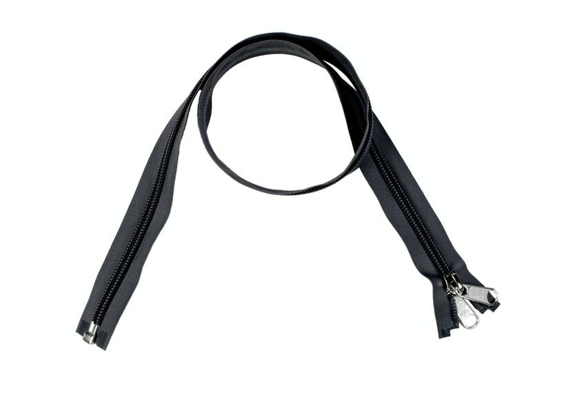 YKK Reißverschlüsse 10 mm teilbar schwarz, 100 cm