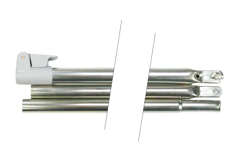 ESVO Teleskopierbare Firststab 25/22 mm, 3 teilig 120-300 cm + Powergrip