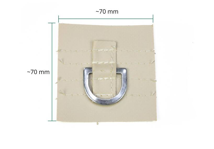 ESVO Verstärkungsquadrat, dunkelbeige, 70 × 70 mm [CLONE]