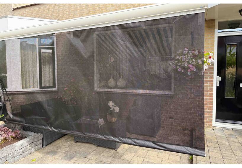 Sonnenschutz ESVO Volant Deluxe 350 Gr/M² 140 cm, schwarz