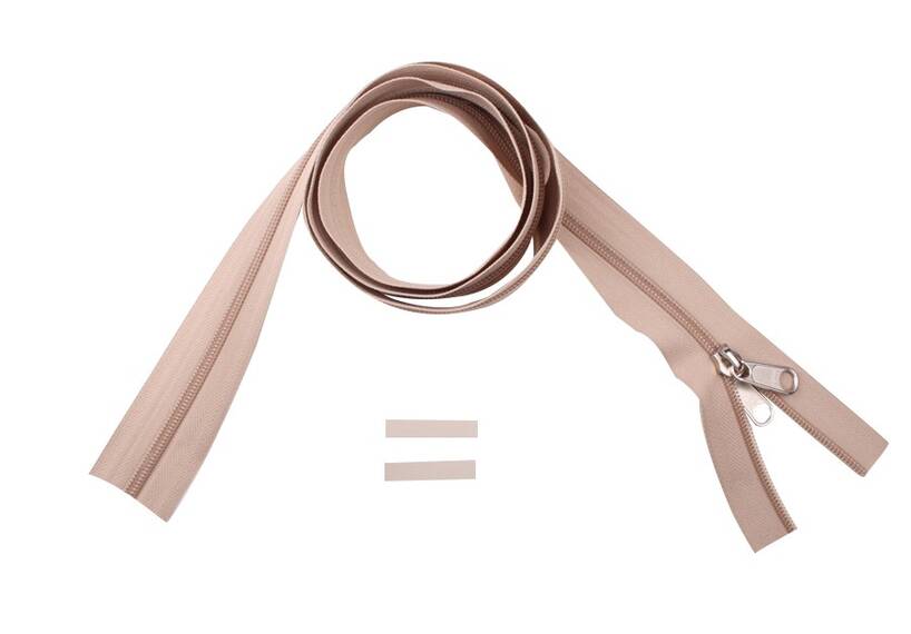 YKK rits 8 mm niet deelbaar beige