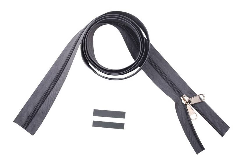 YKK rits 8 mm, niet deelbaar