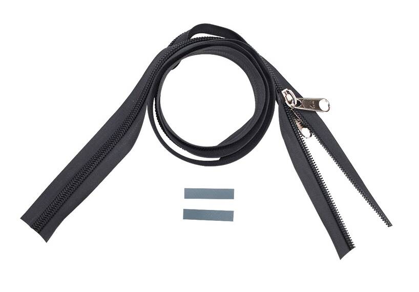 ESVO Reißverschlüsse 10 mm nicht teilbar, grau