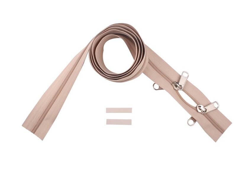YKK Reißverschlüsse 8 mm nicht teilbar O-form sand