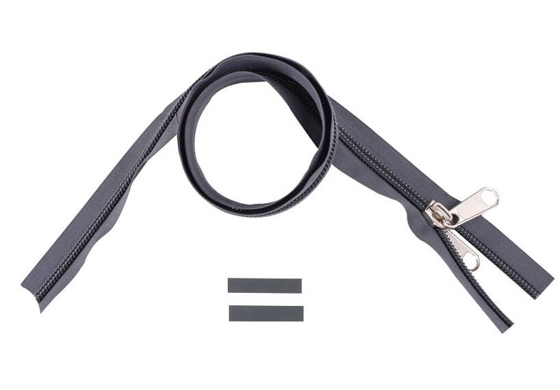 YKK Reißverschlüsse 10 mm nicht teilbar grau